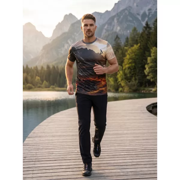  Pánské volnočasové triko premium ALTISPORT VOJ/ALM116TR06 SKÁLY 
