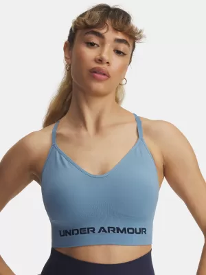 Dámská podprsenka UNDER ARMOUR VANISH SEAMLESS LOW BRA 1384417-418 MODRÁ