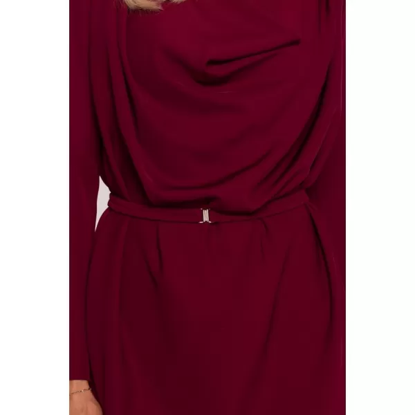  Dámské šaty STYLOVE S428 MAROON 