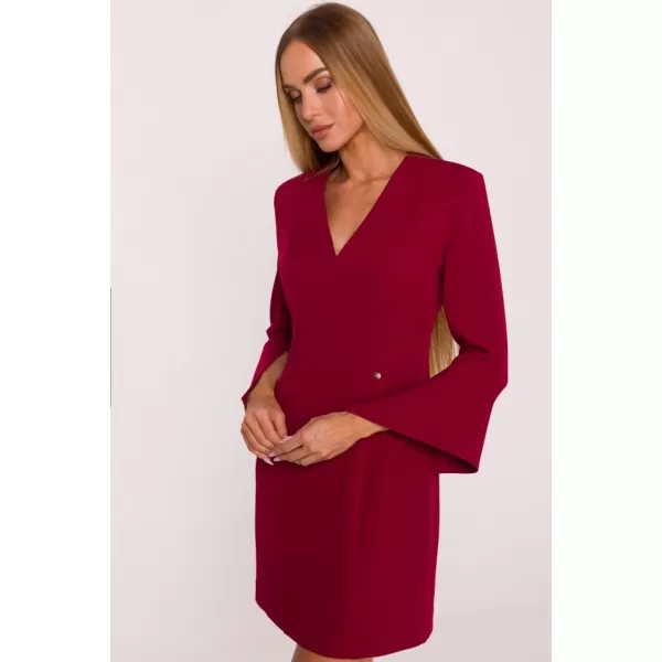  Dámské šaty MOE M876 MAROON 