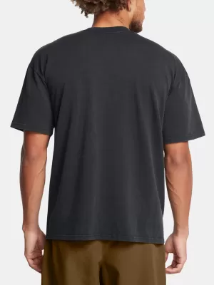 Pánské triko UNDER ARMOUR UA M HW OS LOGO WASH SS 1389147-001 ČERNÁ