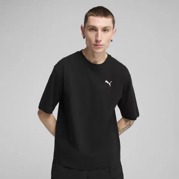  Pánské triko PUMA WARDROBE ESS BOXY TEE 62964501 PUMA BLACK 