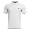 Pánské triko PENTAGON LEVANTES HENLEY T-SHIRT STRIPES K09025 WHITE