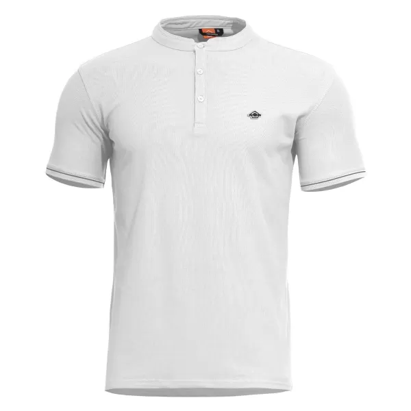  Pánské triko PENTAGON LEVANTES HENLEY T-SHIRT STRIPES K09025 WHITE 