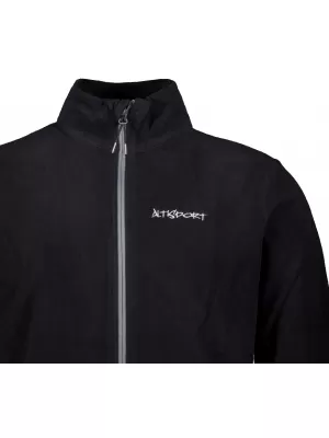 Pánská fleece mikina ALTISPORT BERK ČERNÁ