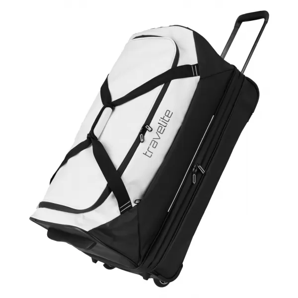  Taška TRAVELITE BASICS WHEELED DUFFLE EXP. BLACK/WHITE 