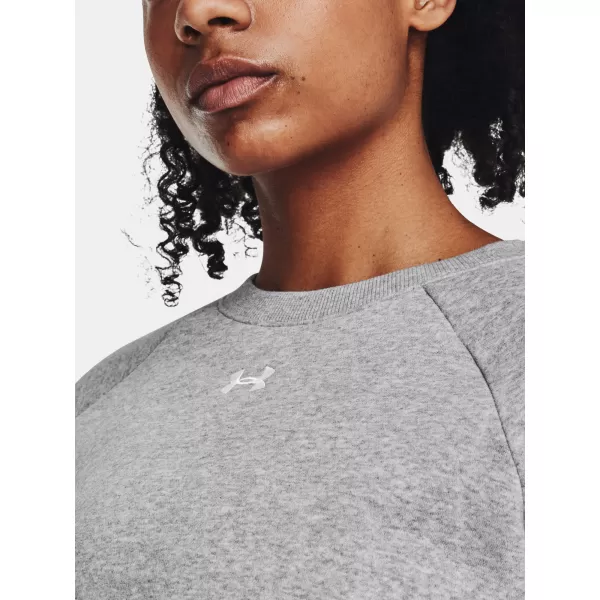  Dámská mikina UNDER ARMOUR UA RIVAL FLEECE CREW 1379508-012 ŠEDÁ 