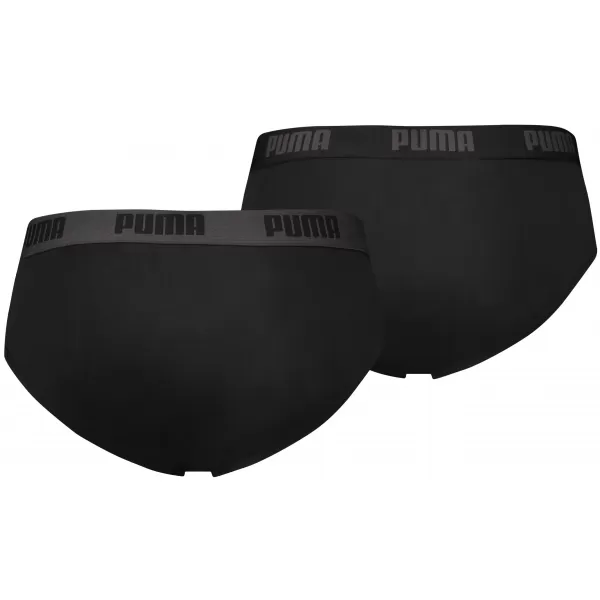  Pánské slipy PUMA BASIC BRIEF 2P 88910006 BLACK/BLACK 