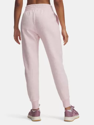 Dámské tepláky UNDER ARMOUR UA RIVAL FLEECE JOGGER 1379438-649 RŮŽOVÁ