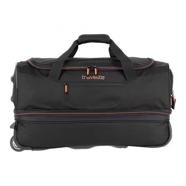  Taška TRAVELITE BASICS WHEELED DUFFLE S BLACK/ORANGE 