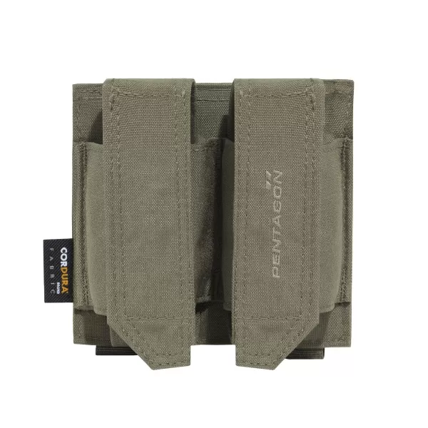  Pouzdro PENTAGON DOUBLE FB POUCH K17093 BROWN GREY 