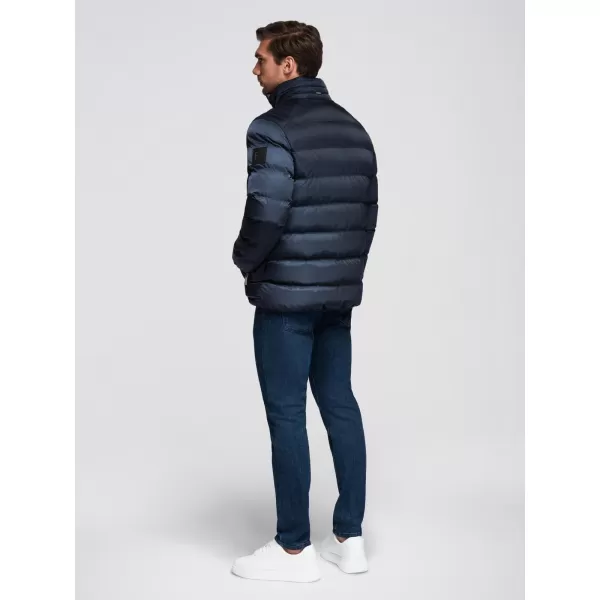 Pánská bunda OMBRE OM-JALP-0218 DARK BLUE 