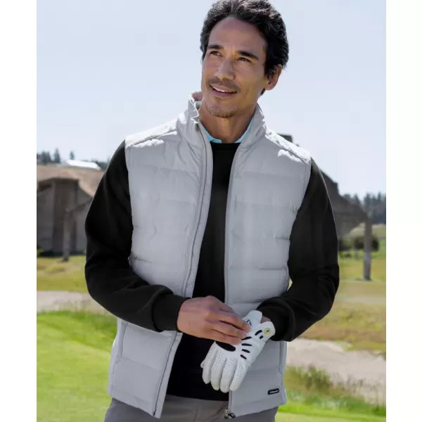  Pánská hybridní vesta CUTTER & BUCK | OAK HARBOR VEST MEN SILVER 