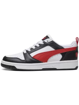 Dětské boty PUMA REBOUND V6 LO JR 39383304 PUMA WHITE/RED/BLACK