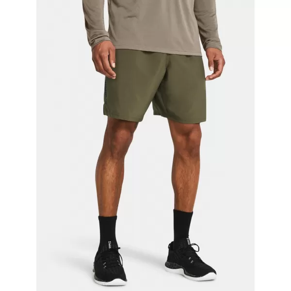  Pánské kraťasy UNDER ARMOUR UA WOVEN WDMK SHORTS 1383356-390 ZELENÁ 