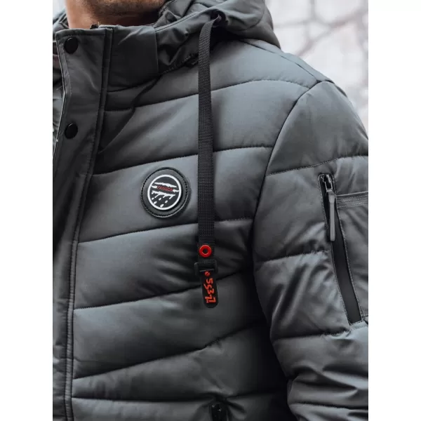  Pánská bunda DSTREET TMAVĚ ŠEDÁ 