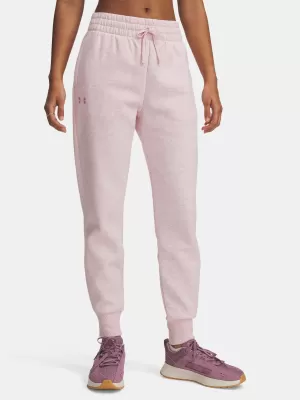 Dámské tepláky UNDER ARMOUR UA RIVAL FLEECE JOGGER 1379438-649 RŮŽOVÁ