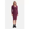 Dámské šaty BEWEAR B307 PLUM