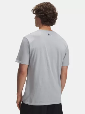 Pánské triko UNDER ARMOUR UA CAMO CHEST STRIPE SS 1376830-011 ŠEDÁ