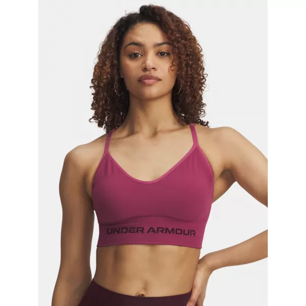  Dámská podprsenka UNDER ARMOUR VANISH SEAMLESS LOW BRA 1384417-659 ČERVENÁ 