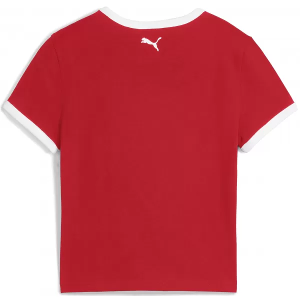  Dámské triko PUMA FUTURE PUMA ARCHIVE GRAPHIC SLIM TEE 63212211 FOR ALL TIME RED 