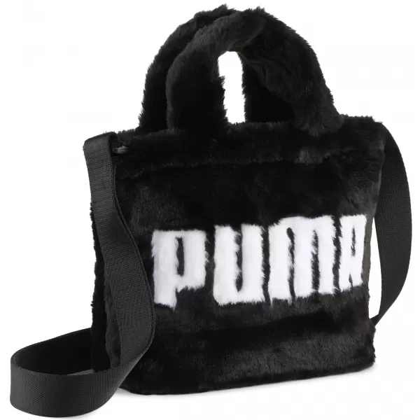  Dámská taška PUMA UP FAUX FUR MINI SHOPPER BAG 09171301 PUMA BLACK 