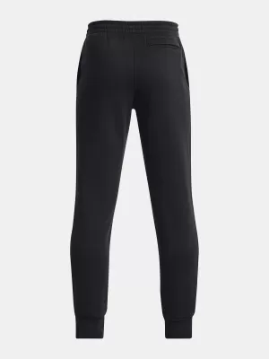 Chlapecké tepláky UNDER ARMOUR UA RIVAL FLEECE JOGGERS 1379787-001 ČERNÁ