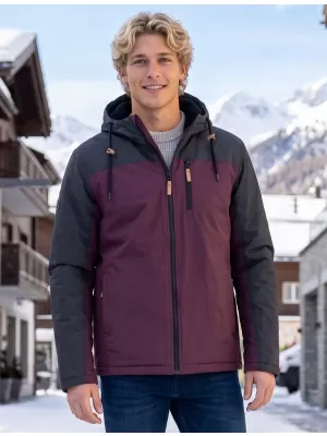 Pánská zimní bunda ALTISPORT NEROM VÍNOVÁ