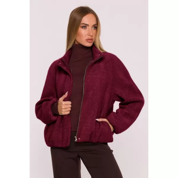 Dámský kabát MOE M885 MAROON 