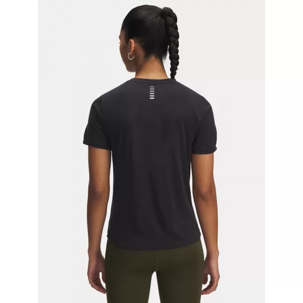  Dámské triko UNDER ARMOUR UA LAUNCH JACQUARD SS 6005096-004 ČERNÁ 