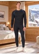 Pánský termo set ALTISPORT GAIN ČERNÁ/MODRÁ