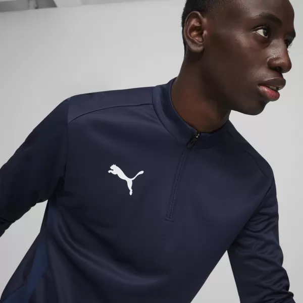  Pánské triko PUMA TEAMGOAL TRAINING 1/4 ZIP TO 65862906 PUMA NAVY/WHITE/PERSIAN BLUE 