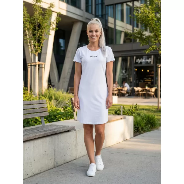 Dámské prodloužené triko/šaty premium ALTISPORT VOJ/ALW075SAT02 WHITE 