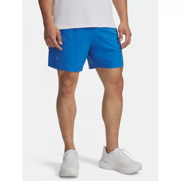  Pánské kraťasy UNDER ARMOUR UA LAUNCH PRO 2N1 7 SHORTS modrá 