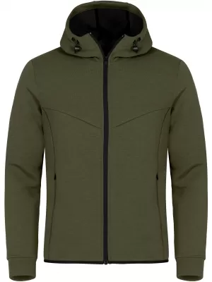 Pánská mikina CLIQUE | HAYDEN SWEAT JACKET MEN FOG GREEN