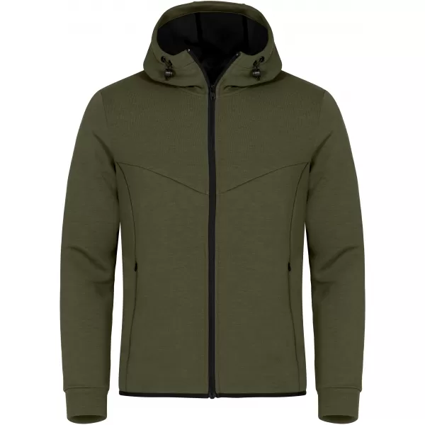  Pánská mikina CLIQUE | HAYDEN SWEAT JACKET MEN FOG GREEN 