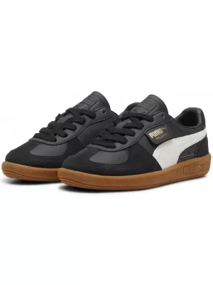 Dětské boty PUMA PALERMO LTH JR 39727503 PUMA BLACK/FEATHER GRAY/GUM