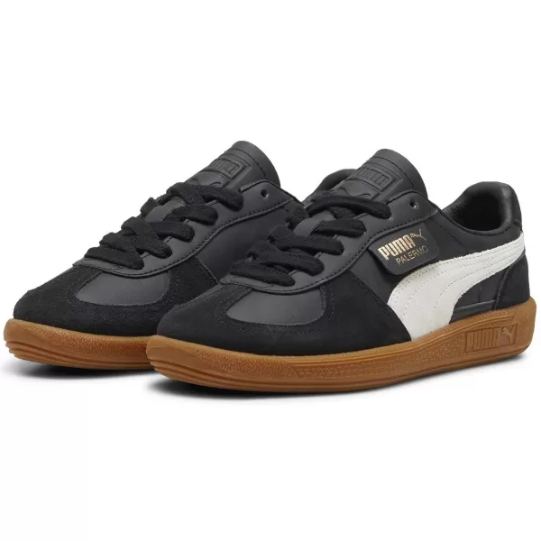  Dětské boty PUMA PALERMO LTH JR 39727503 PUMA BLACK/FEATHER GRAY/GUM 