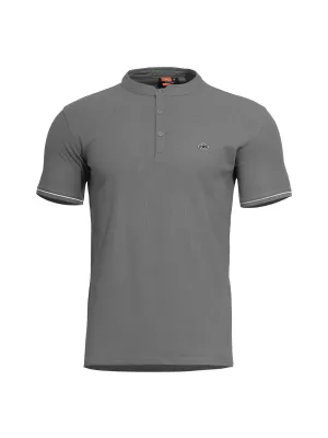Pánské triko PENTAGON LEVANTES HENLEY T-SHIRT STRIPES K09025 WOLF/GREY