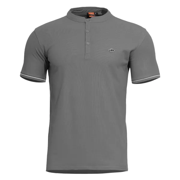  Pánské triko PENTAGON LEVANTES HENLEY T-SHIRT STRIPES K09025 WOLF/GREY 