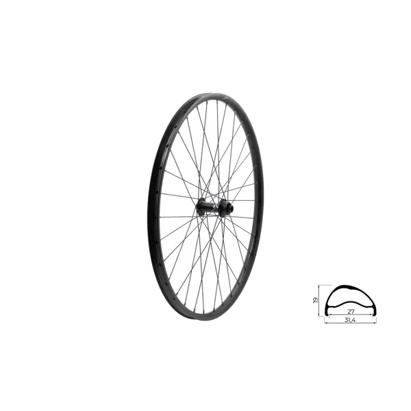  Zateplené kolo přední KLS SEGADOR 27 SL DSC F, 27,5, BLACK 
