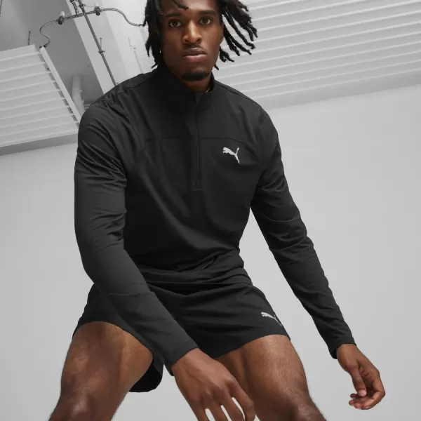  Sportovní triko PUMA RUN CLOUDSPUN 1/4 ZIP 52499201 PUMA BLACK 