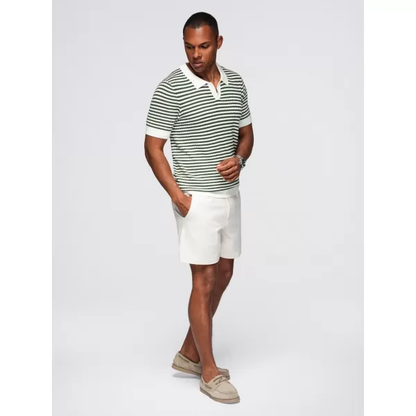  Pánské polo triko OMBRE OM-POSS-0161 WHITE AND OLIVE 
