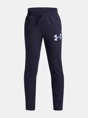 Chlapecké tepláky UNDER ARMOUR UA RIVAL FLC CBLCK GRPHC JGR 6004995-403 MODRÁ