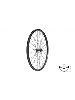 Zapletené kolo přední KLS VALOR 3 DSC F, 28/29", black BLACK