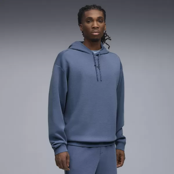  Pánská mikina PUMA M CLOUDSPUN HOODIE 52759580 DARK INDIGO HEATHER 