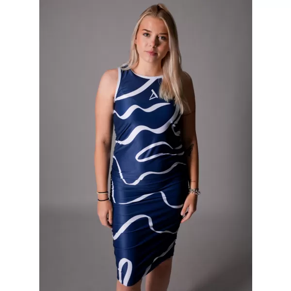  Dámské šaty premium ALTISPORT VOJ/ALW088SAT03 MODRÁ 