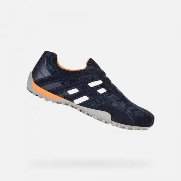  Pánské tenisky GEOX SNAKE G002632 TMAVĚ MODRÁ 
