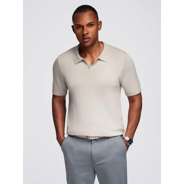  Pánské polo triko OMBRE OM-POSS-0159 LIGHT GREY 