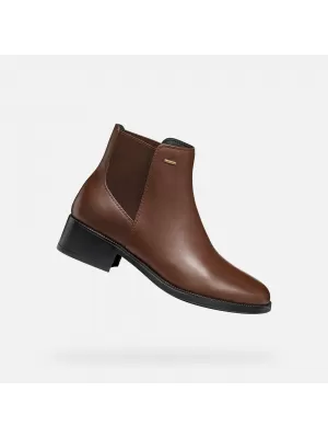 Dámské boty GEOX CAMEXIA NP ABX G009579 HNĚDÁ